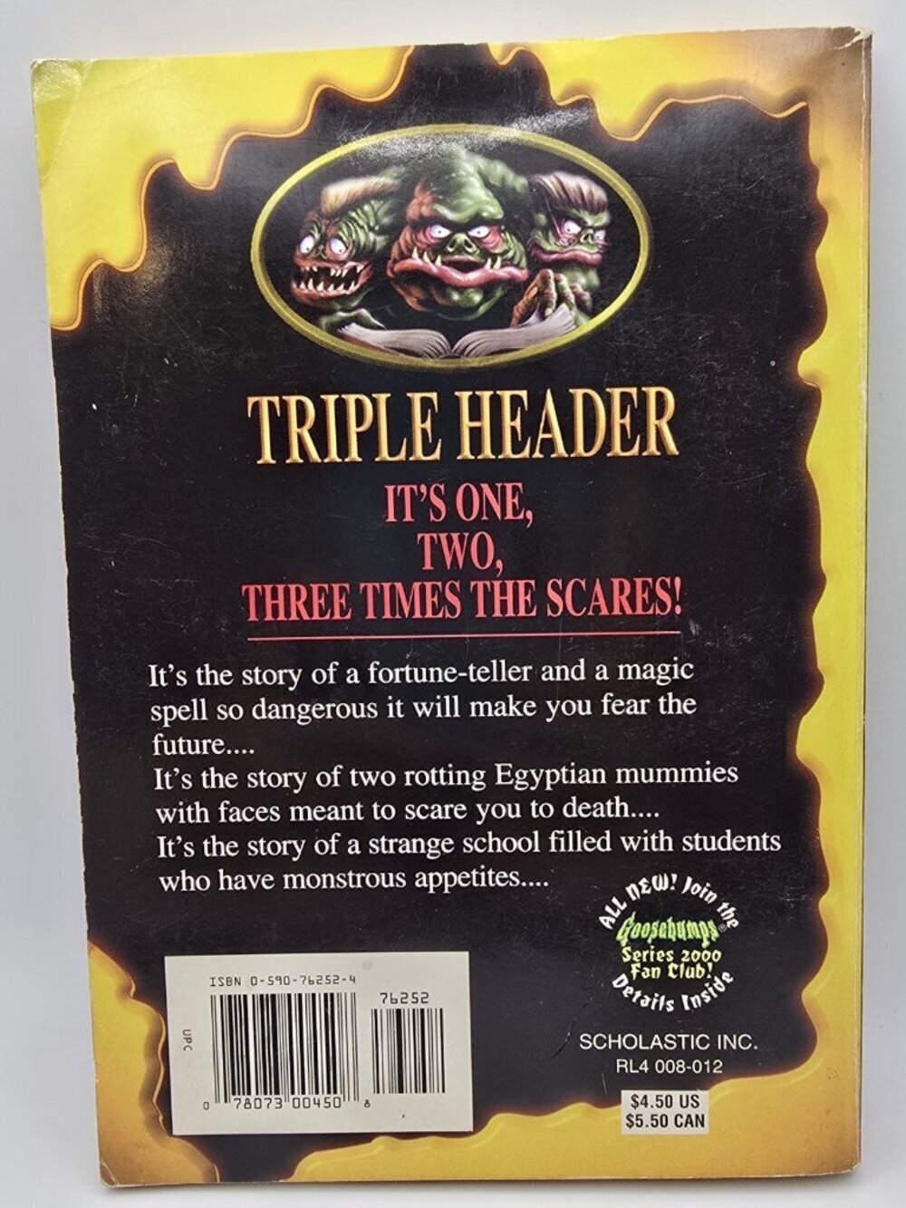 Goosebumps Triple Header Book 2: Three Shocking Tales of Terror, R.L. Stine VTG - Picture 6 of 16
